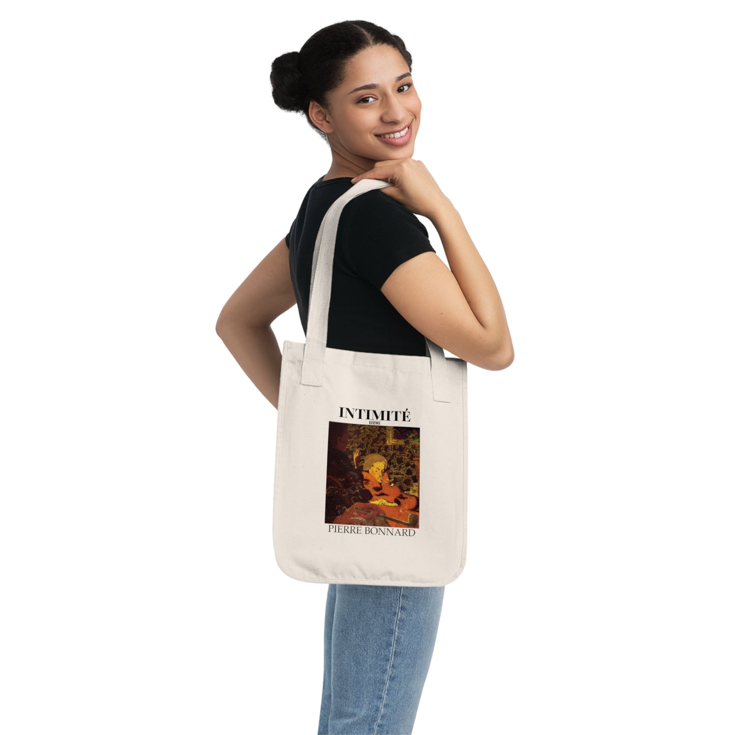 Organic Canvas Tote Bag - "Intimité" by Pierre Bonnard