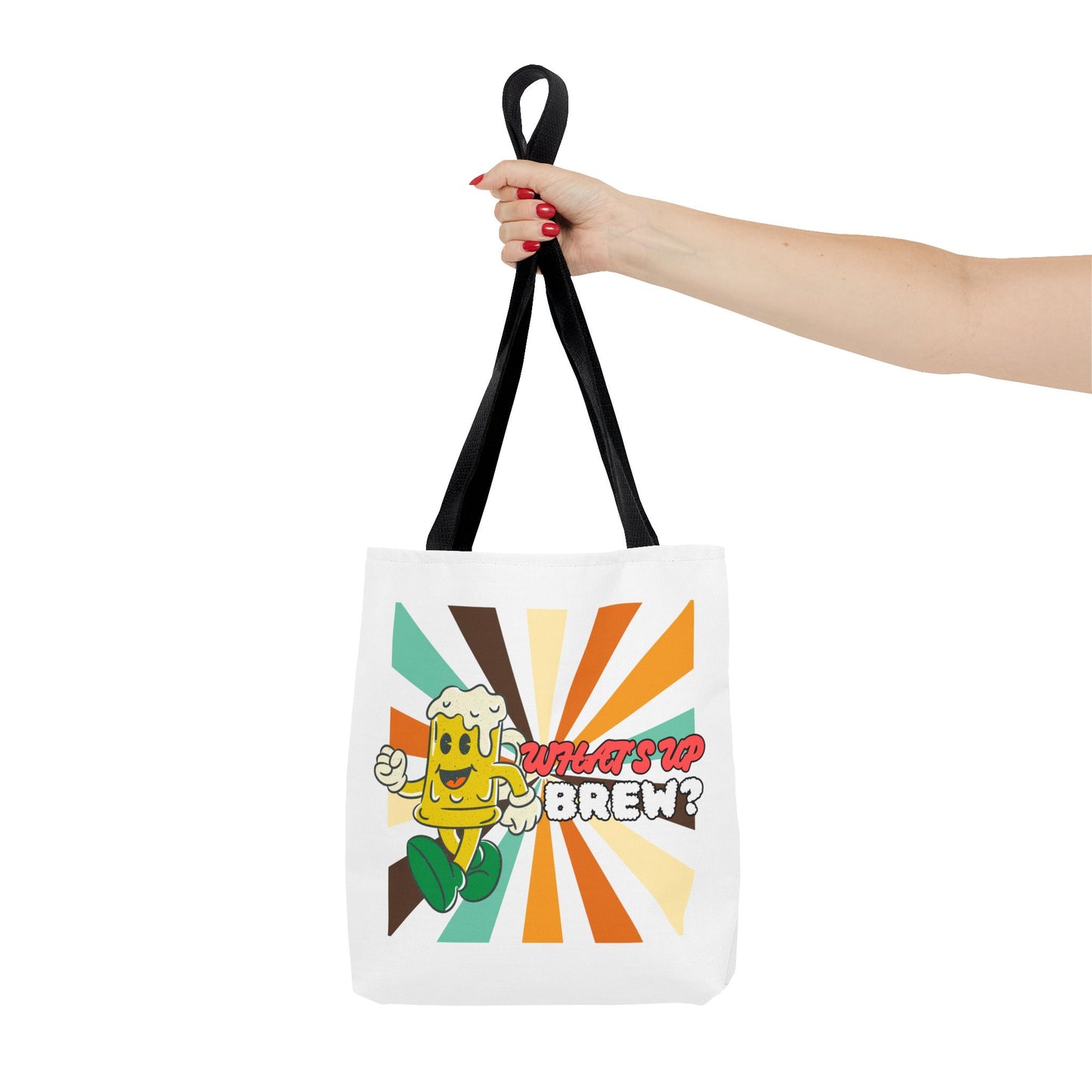 What's Up Brew? Tote Bag - Fun & Quirky Beer-themed Tote for Craft Beer Lovers