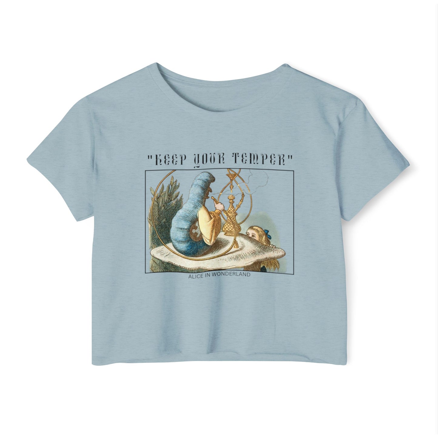 Alice in Wonderland 'Keep Your Temper' Women's Festival Crop Top