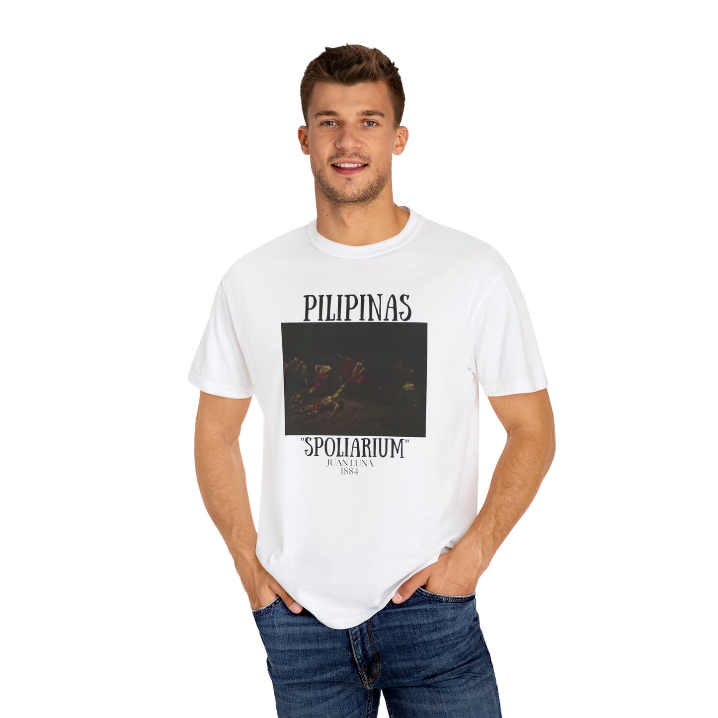 Juan Luna's Spoliarium Unisex Garment-Dyed T-Shirt