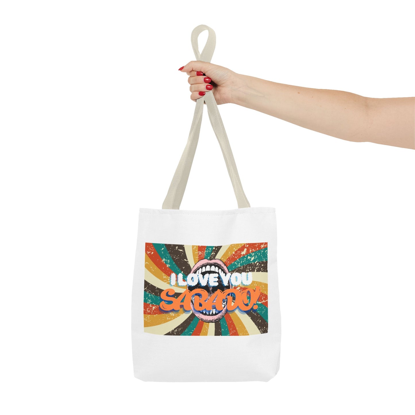 Retro Tote Bag - 'I Love You Sabado' Design for Weekend Vibes