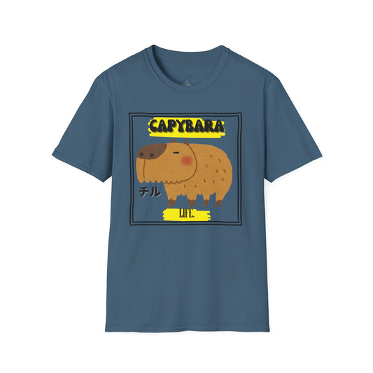 Capybara Life Unisex Softstyle T-Shirt - Fun Graphic Tee