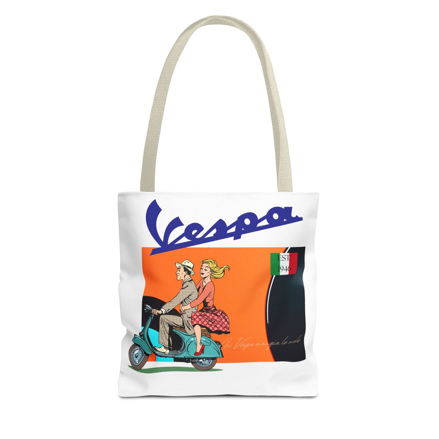 Vespa Vintage Tote Bag - Fun, Retro, and Stylish for Everyday Use