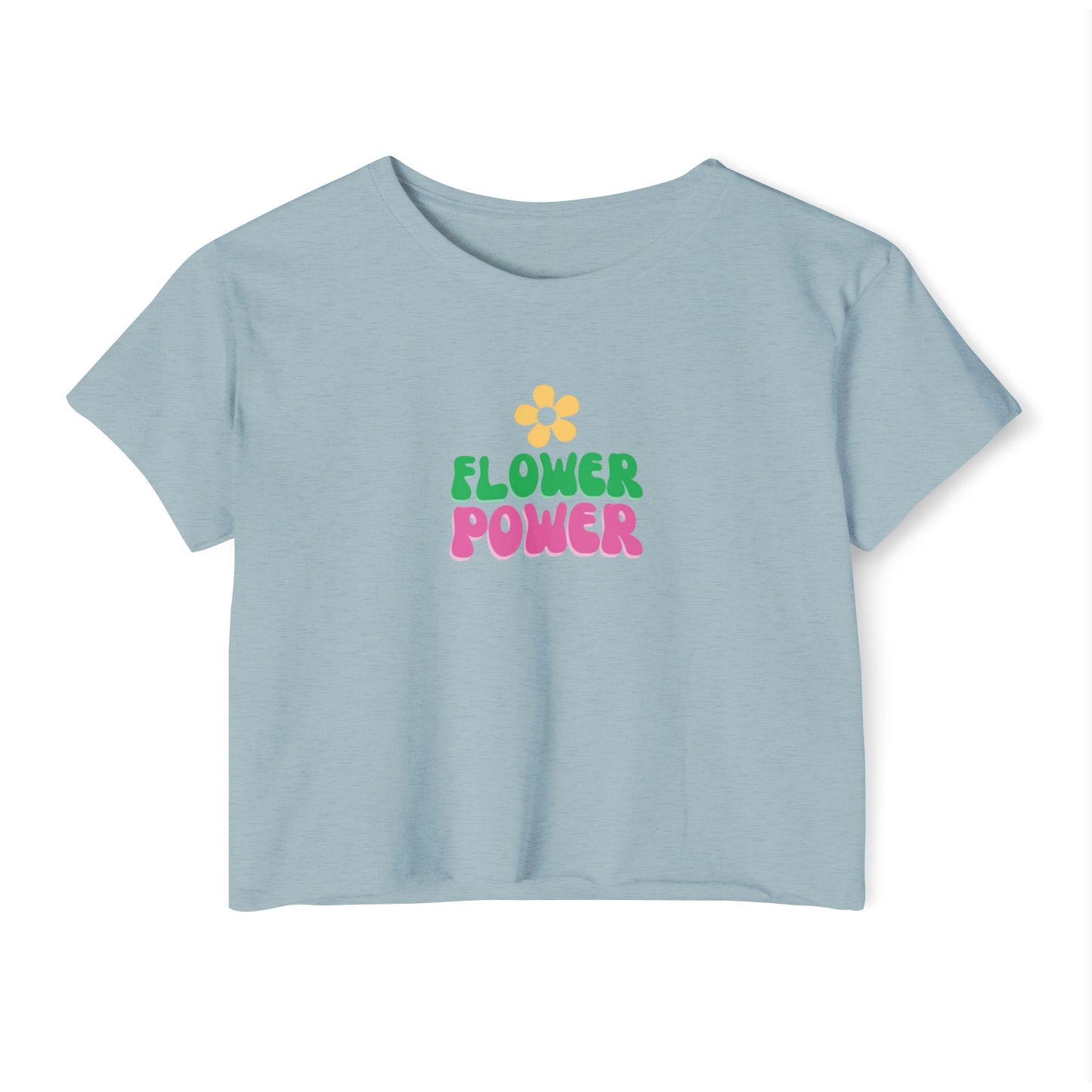 Flower Power Women's Festival Crop Top