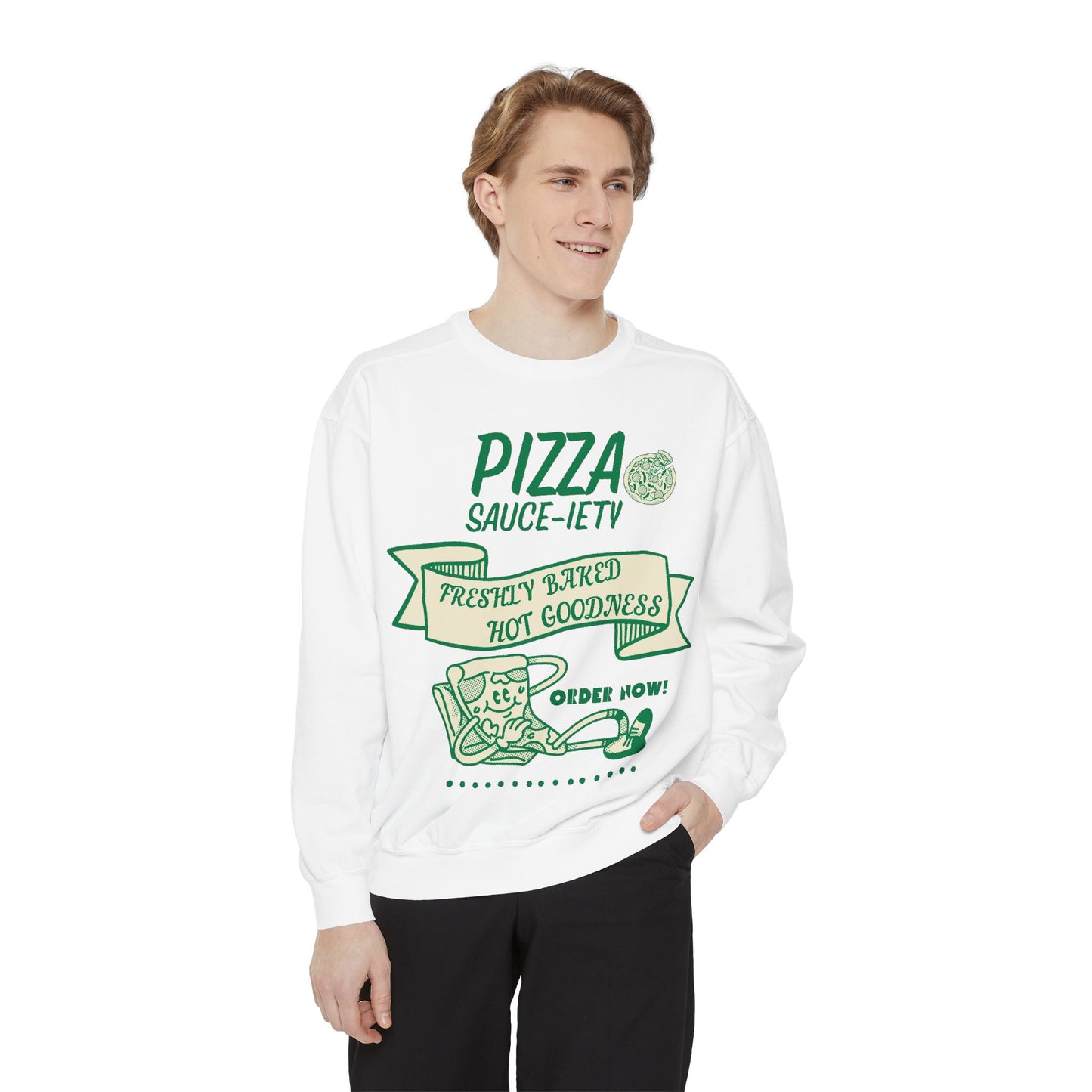 Pizza Lover's Sweatshirt - Freshly Baked Hot Goodness