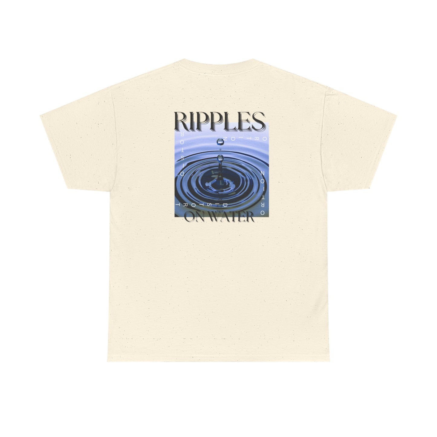 Art of distortion ripples Unisex Heavy Cotton Tee - Unique Water-Themed Graphic Tee