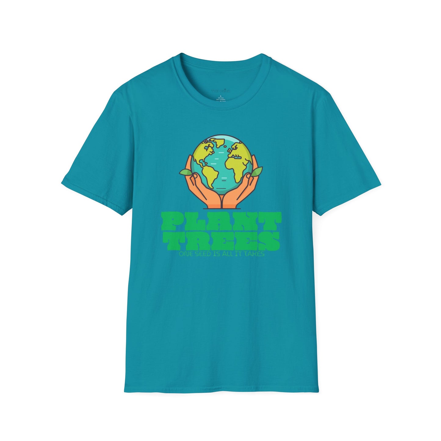 Eco-Friendly Unisex Softstyle T-Shirt - "Plant Trees" Tees for Environmental Awareness