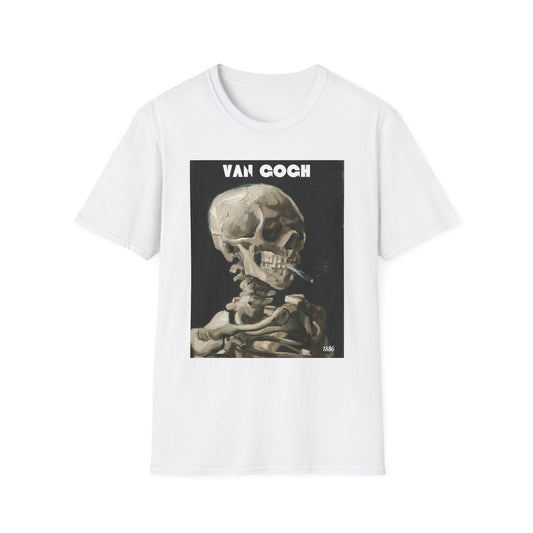 Van Gogh Skeleton Unisex Softstyle T-Shirt - Art Lover Apparel