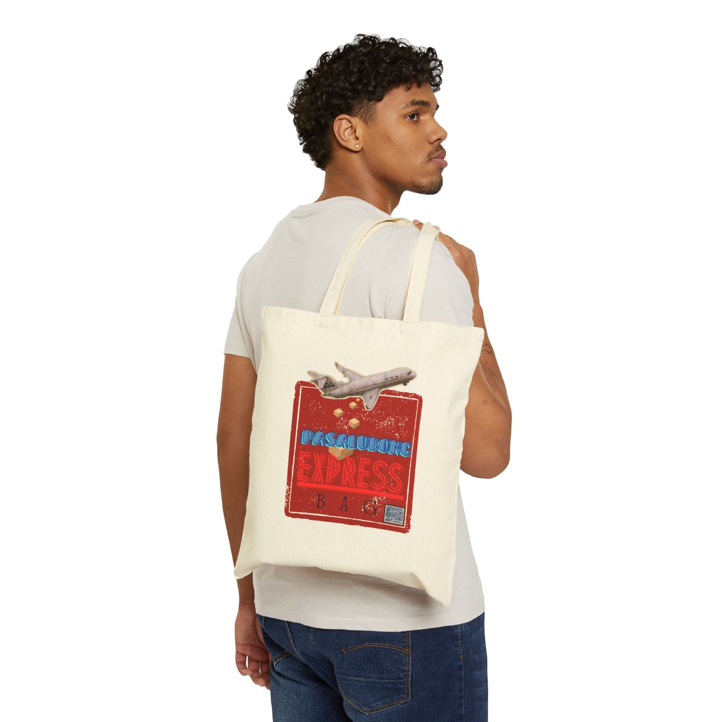 Pasalubong Travel Cotton Canvas Tote Bag - Express Your Adventure