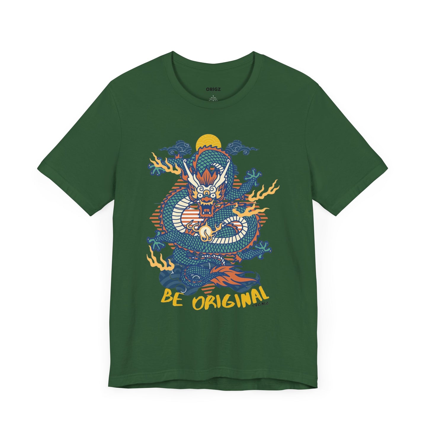 "The origz Be Original Dragon Graphic Tee - Unisex Jersey Short Sleeve T-Shirt