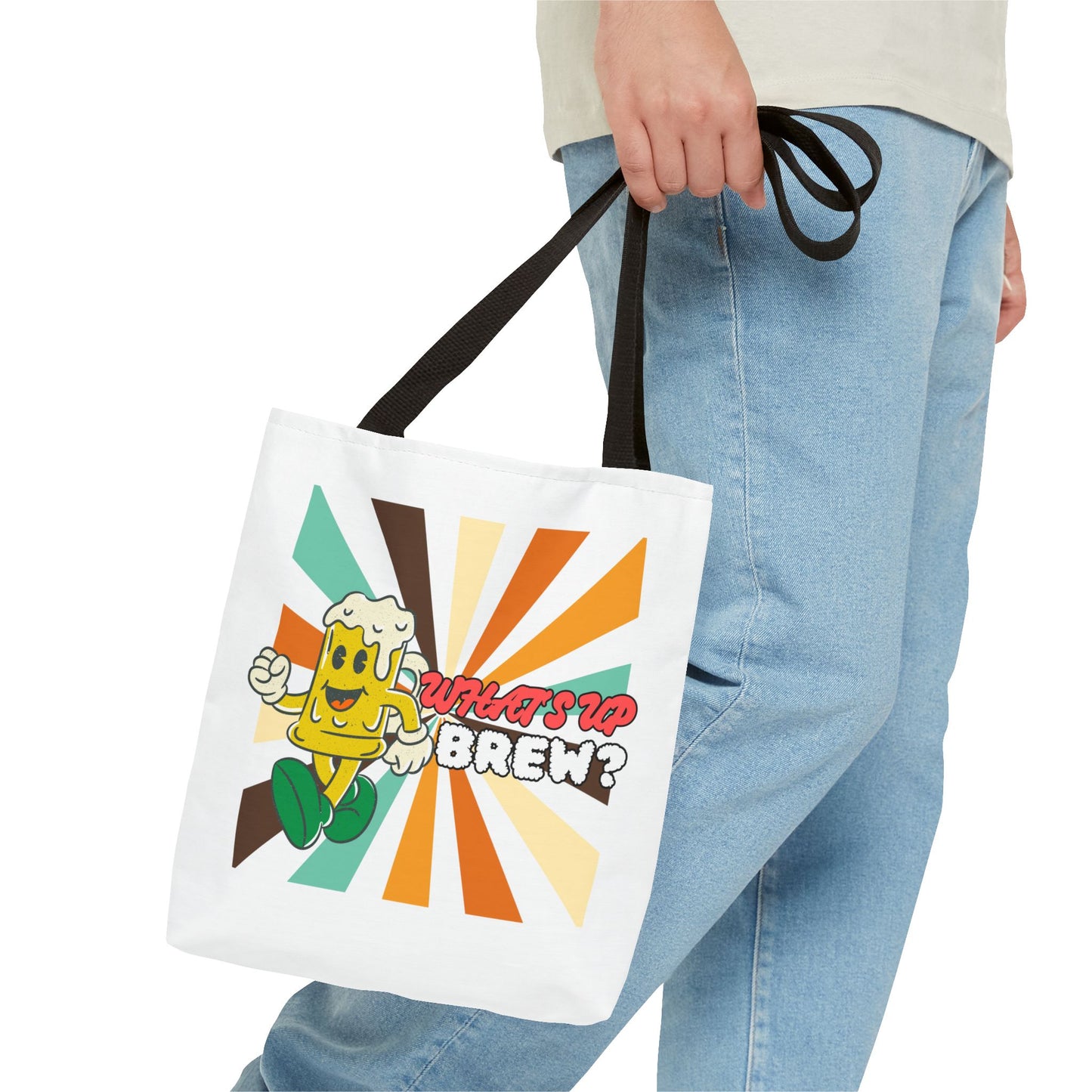 What's Up Brew? Tote Bag - Fun & Quirky Beer-themed Tote for Craft Beer Lovers