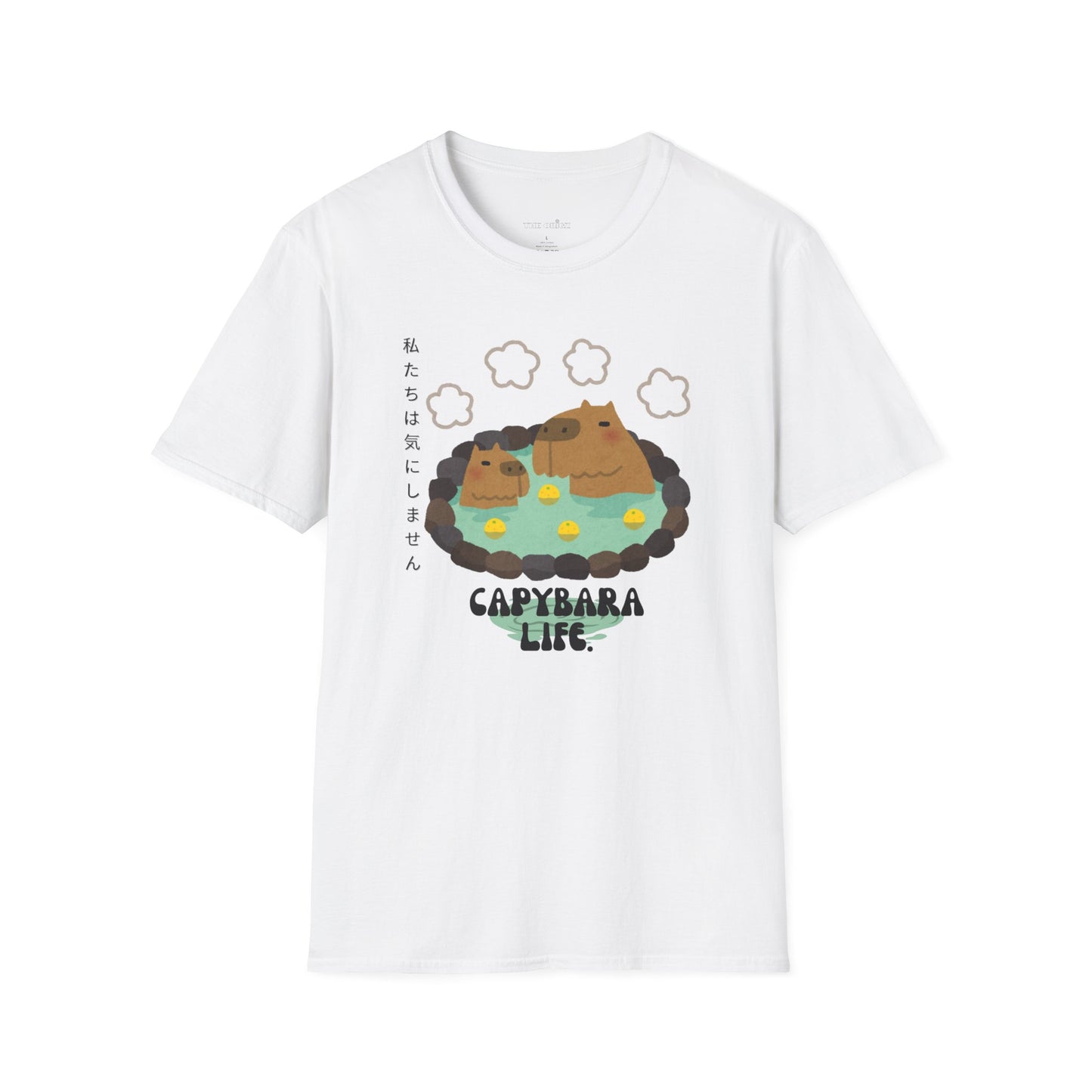 Capybara Life Unisex Softstyle T-Shirt - Cute Animal Graphic Tee for Animal Lovers