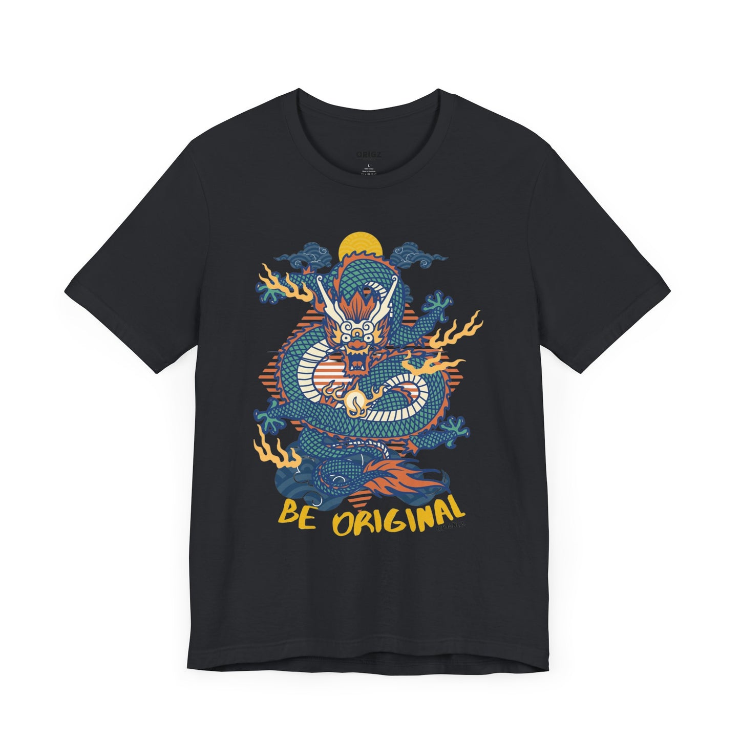 "The origz Be Original Dragon Graphic Tee - Unisex Jersey Short Sleeve T-Shirt