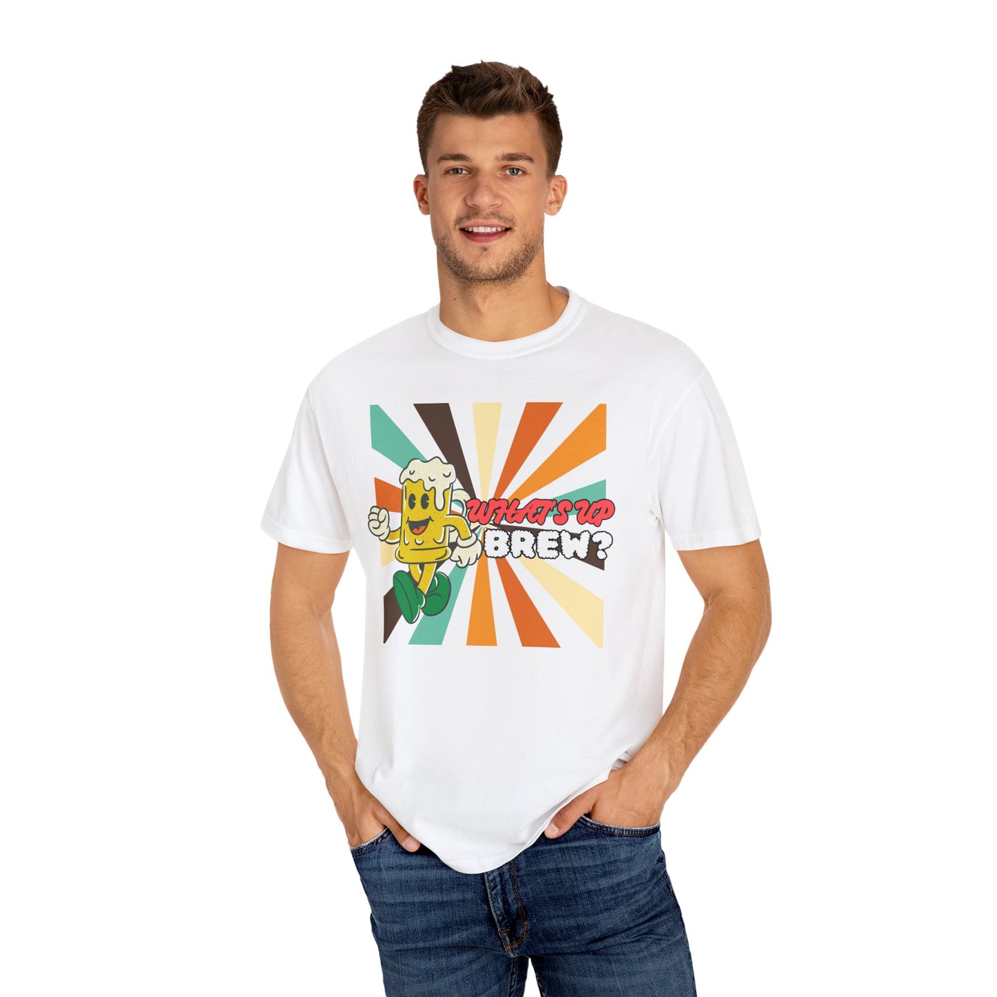 What's Up Brew? Cheerful Beer Graphic Tee