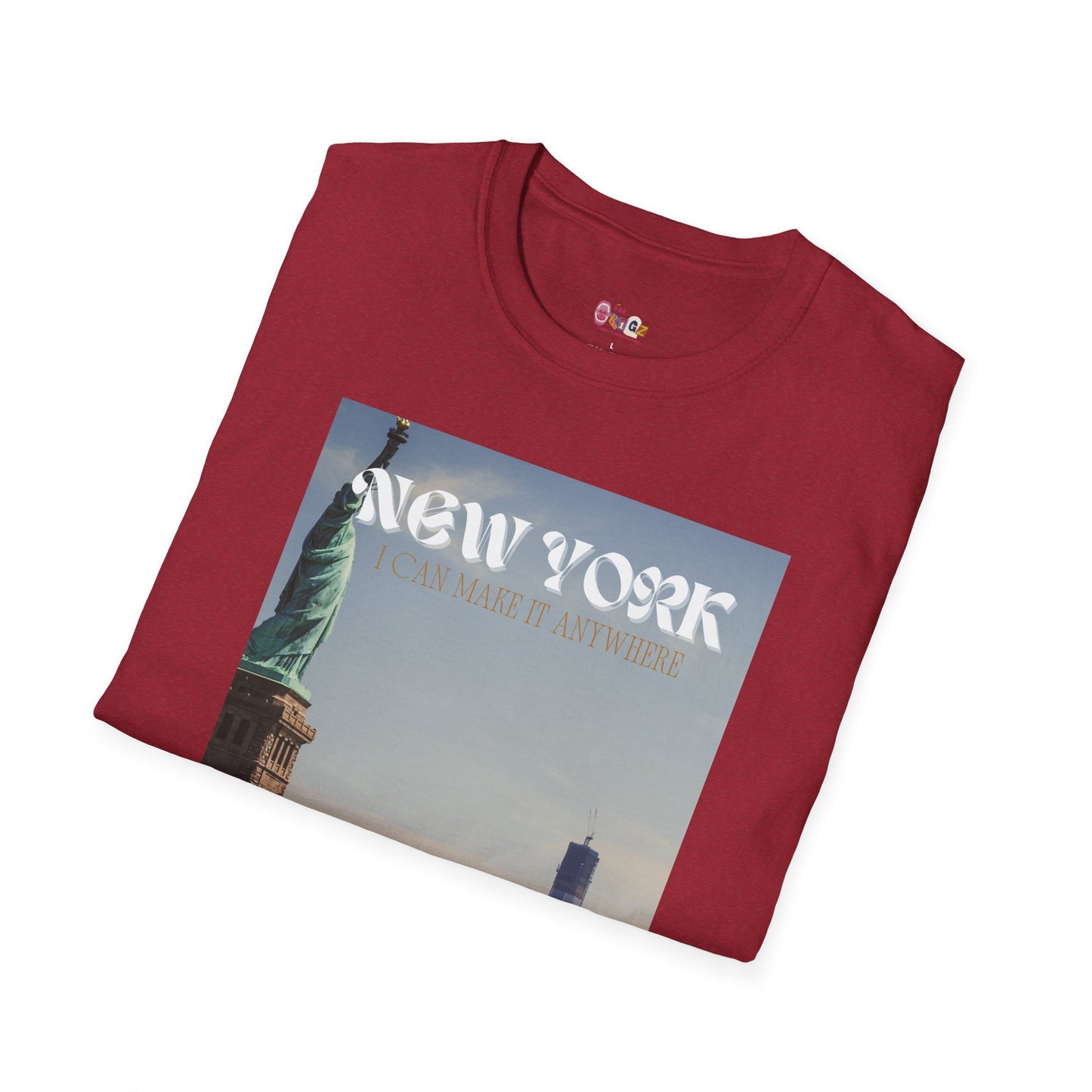 New York Skyline Unisex Softstyle T-Shirt - I Can Make It Anywhere