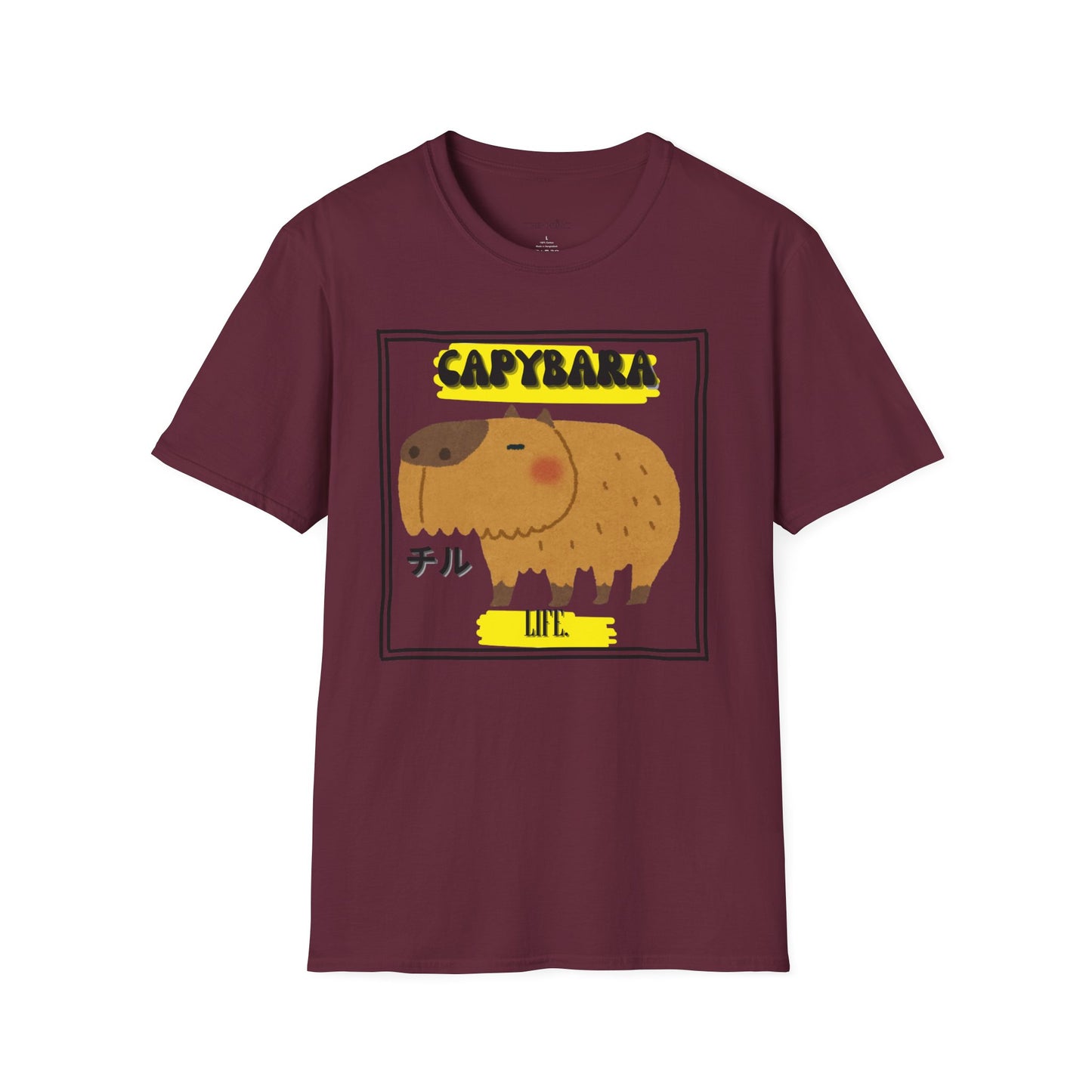 Capybara Life Unisex Softstyle T-Shirt - Fun Graphic Tee