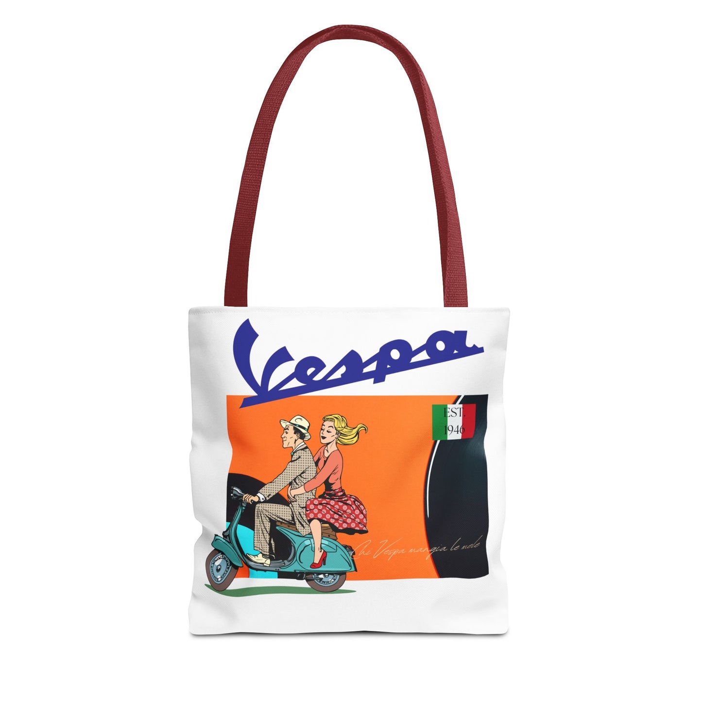 Vespa Vintage Tote Bag - Fun, Retro, and Stylish for Everyday Use