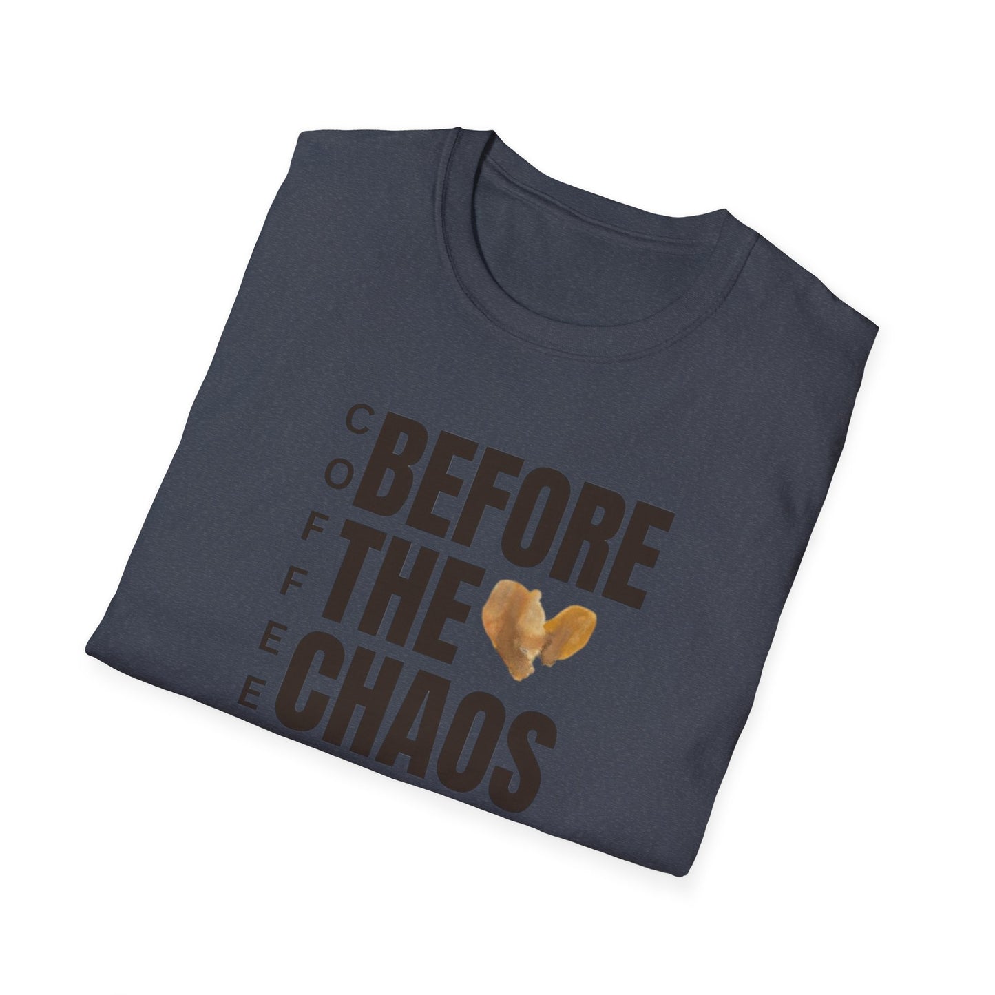 Coffee Before the Chaos Unisex Softstyle T-Shirt - Perfect for Coffee Lovers