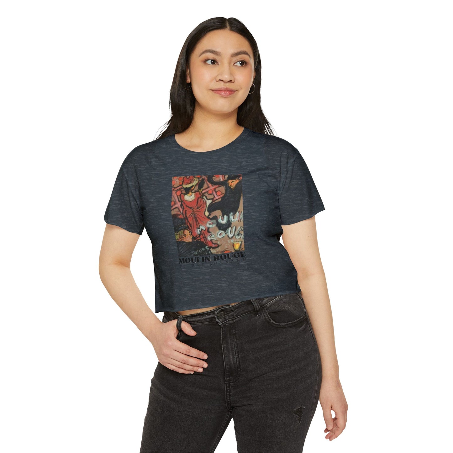 Moulin Rouge Women’s Festival Crop Top – Stylish and Fun T-Shirt for Concerts and Summer Events