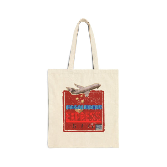 Pasalubong Travel Cotton Canvas Tote Bag - Express Your Adventure