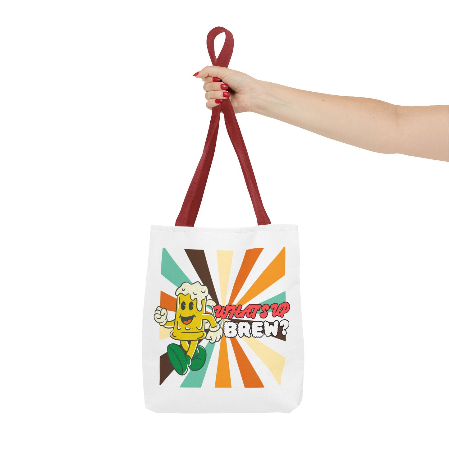 What's Up Brew? Tote Bag - Fun & Quirky Beer-themed Tote for Craft Beer Lovers