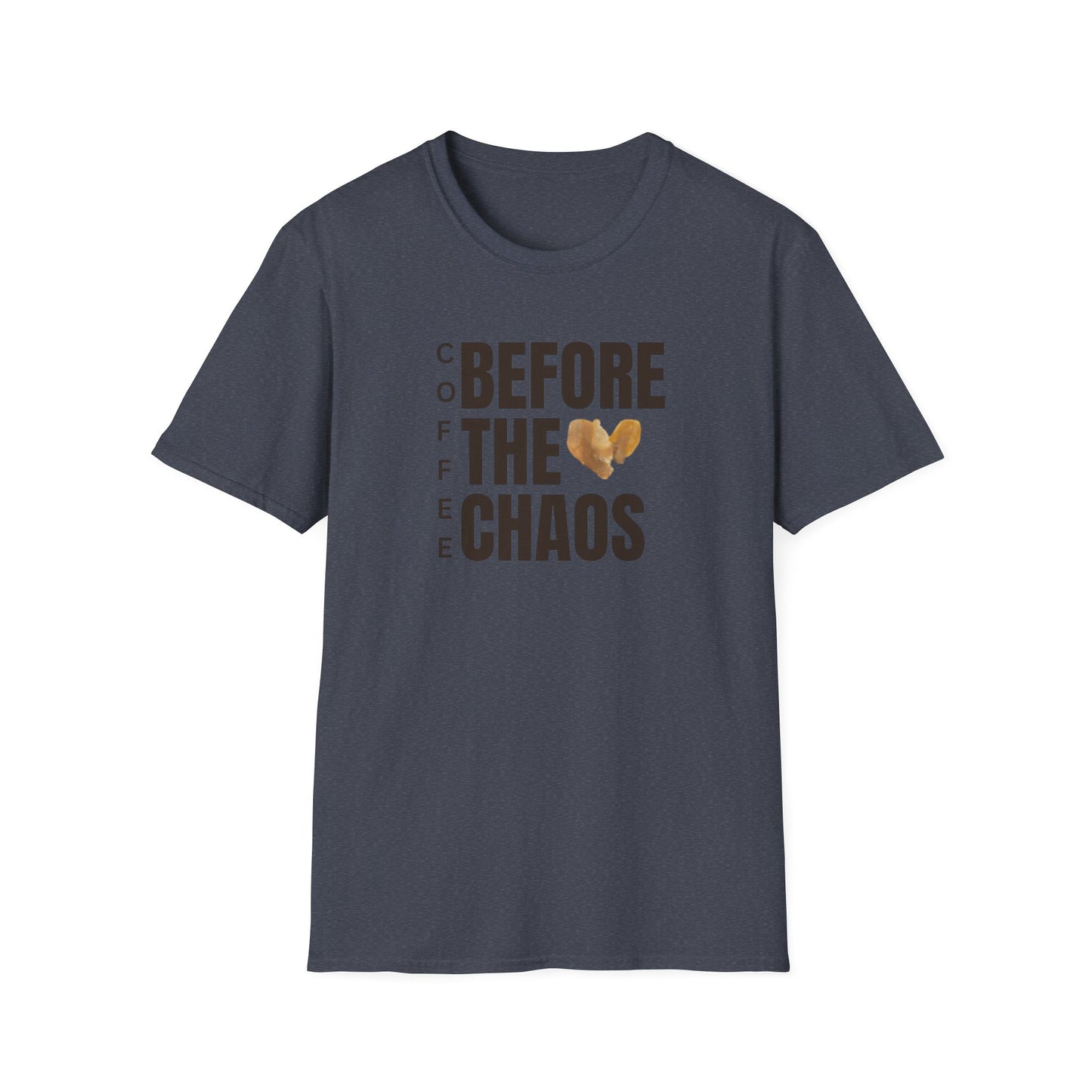 Coffee Before the Chaos Unisex Softstyle T-Shirt - Perfect for Coffee Lovers