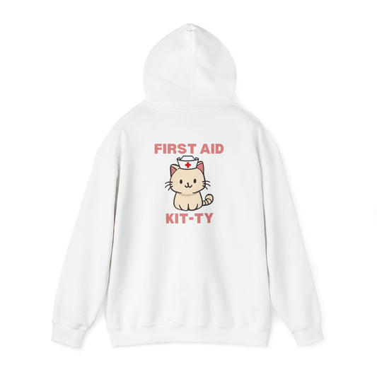 First aid kit-tySave Lives Cat Hoodie - Unisex Heavy Blend™ Sweatshirt