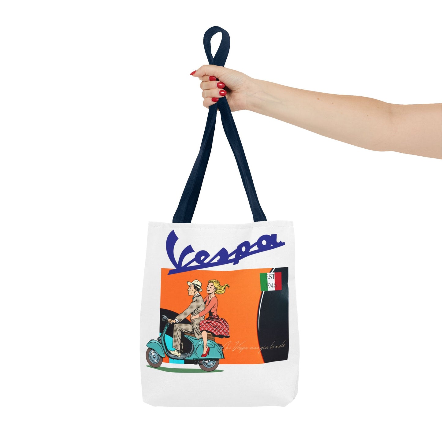 Vespa Vintage Tote Bag - Fun, Retro, and Stylish for Everyday Use