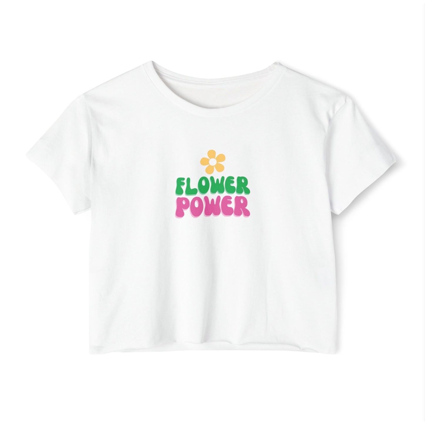 Flower Power Women's Festival Crop Top