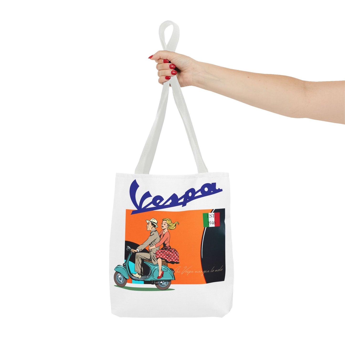 Vespa Vintage Tote Bag - Fun, Retro, and Stylish for Everyday Use