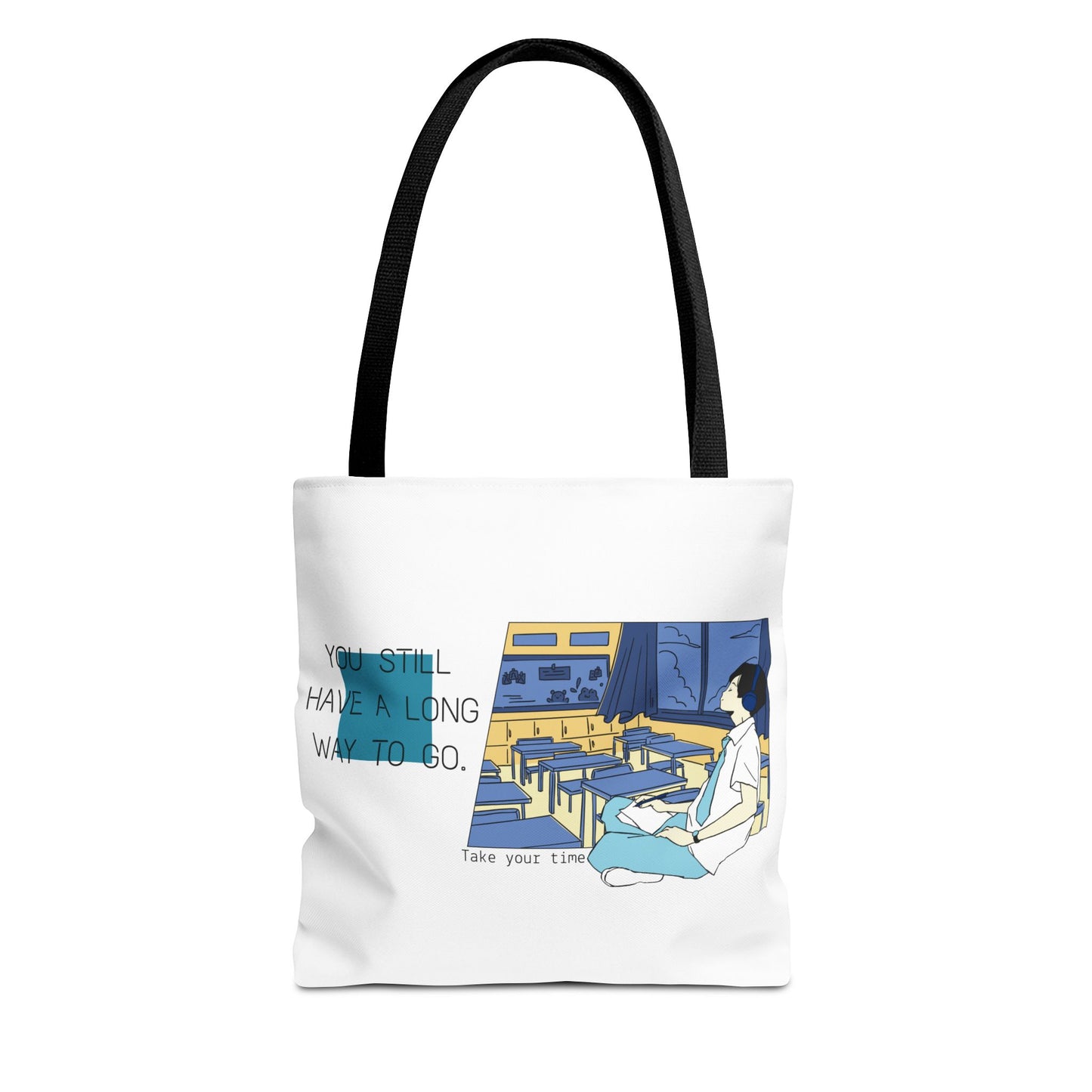 Inspirational Tote Bag - 'You Still Have a Long Way to Go' Design