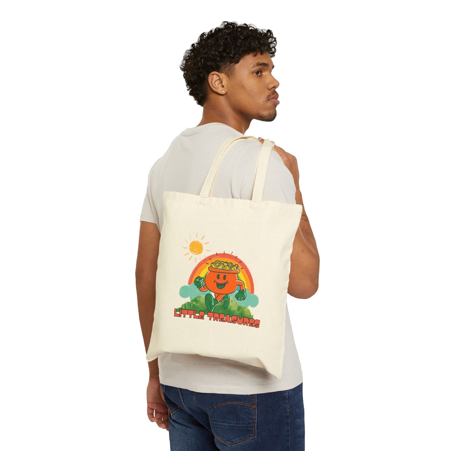 Little Treasures Cotton Canvas Tote Bag - Fun, Eco-Friendly Shopping Companion