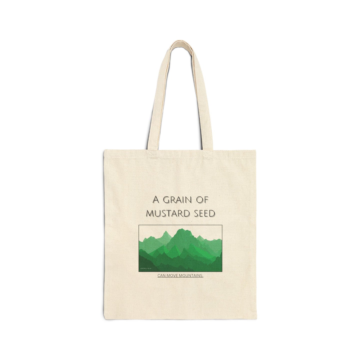 Mustard Green Cotton Canvas Tote Bag