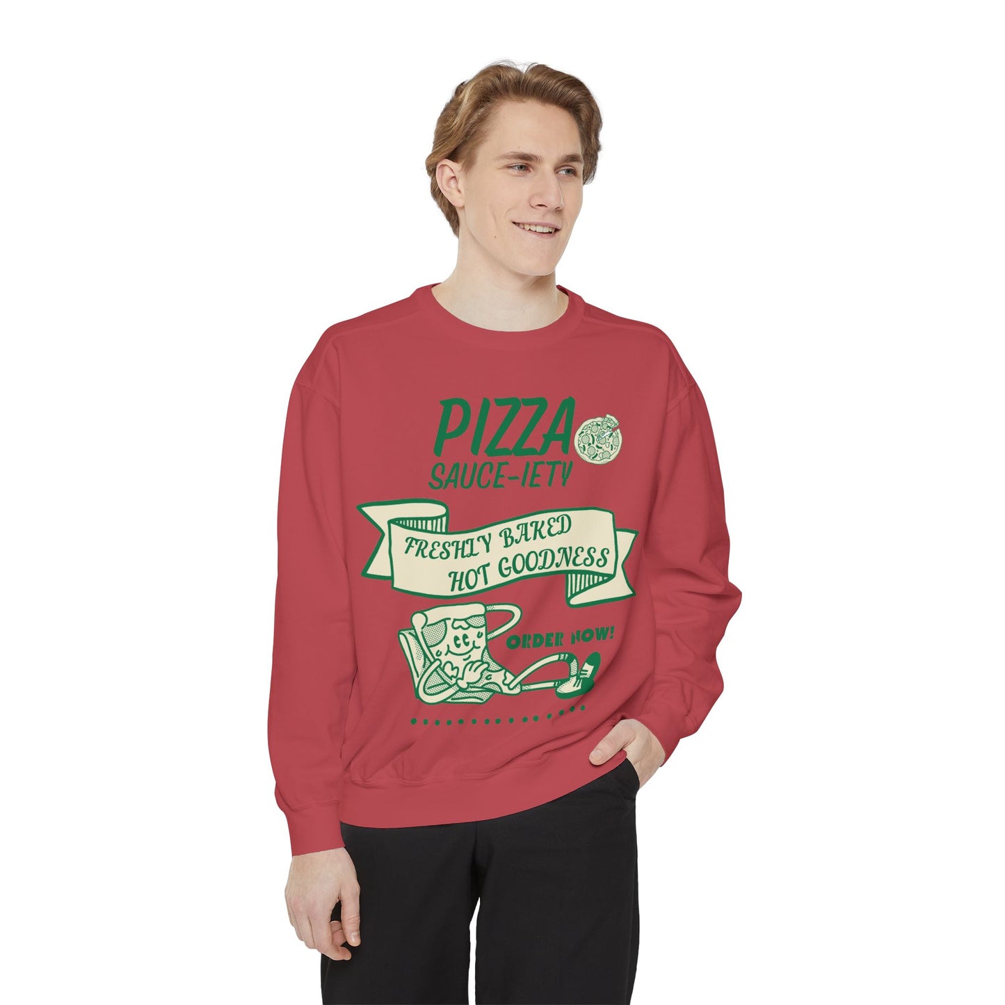 Pizza Lover's Sweatshirt - Freshly Baked Hot Goodness