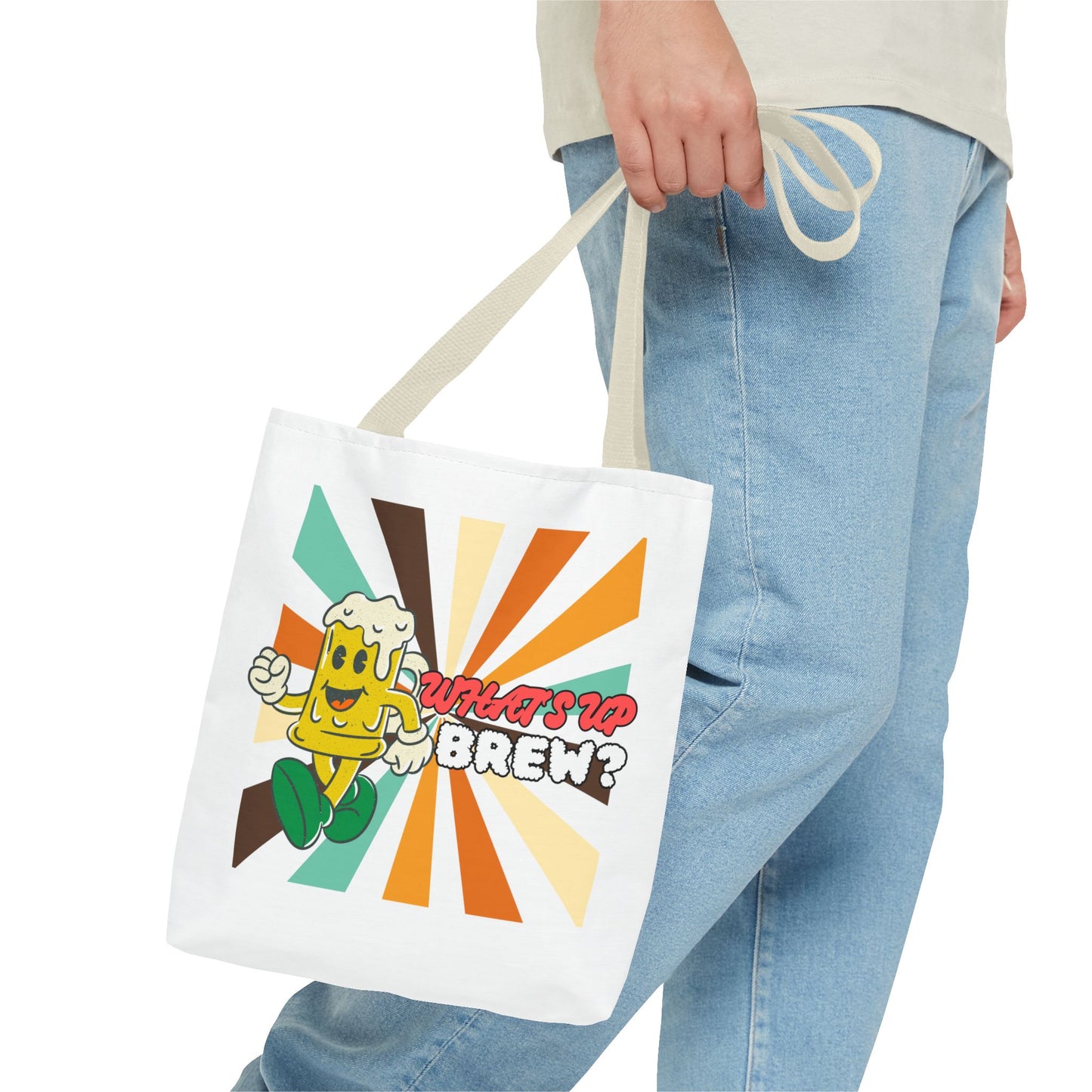 What's Up Brew? Tote Bag - Fun & Quirky Beer-themed Tote for Craft Beer Lovers