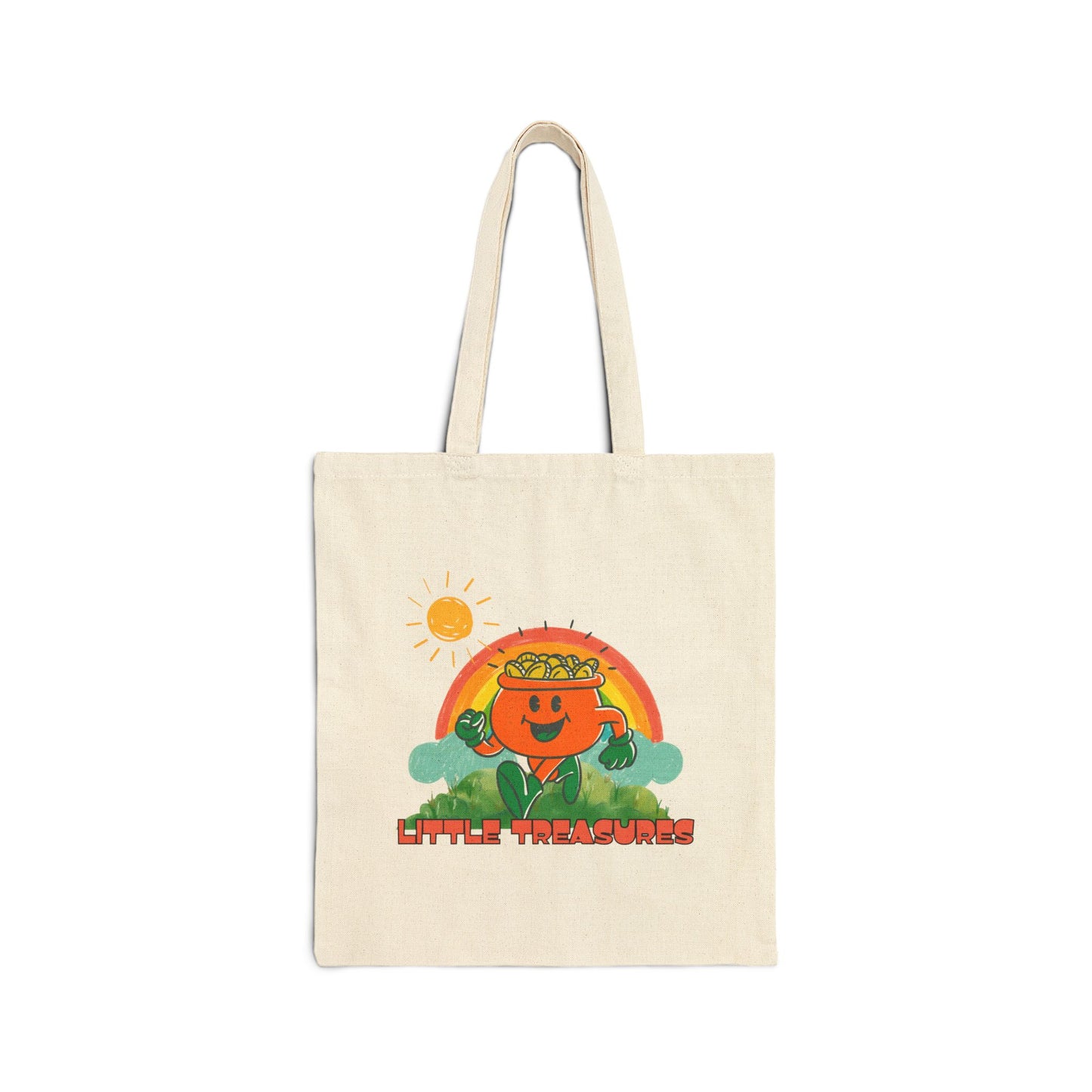 Little Treasures Cotton Canvas Tote Bag - Fun, Eco-Friendly Shopping Companion