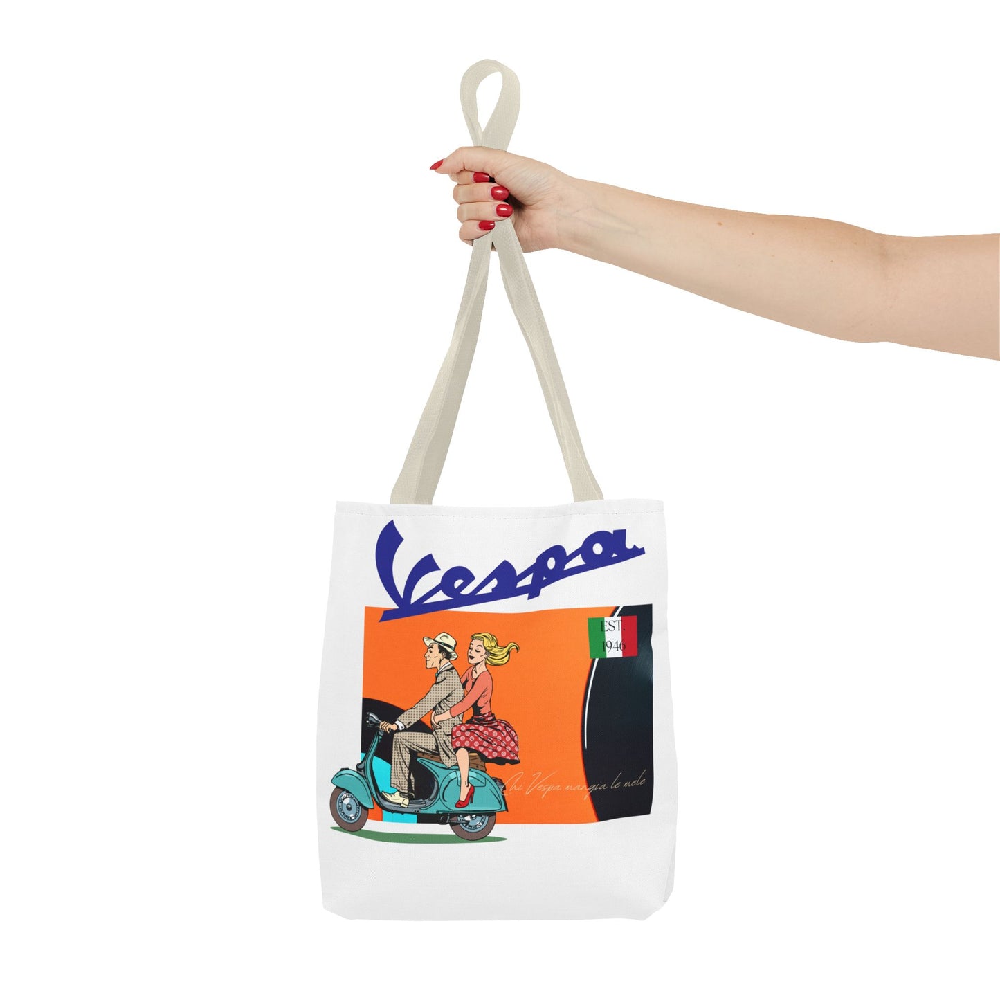 Vespa Vintage Tote Bag - Fun, Retro, and Stylish for Everyday Use