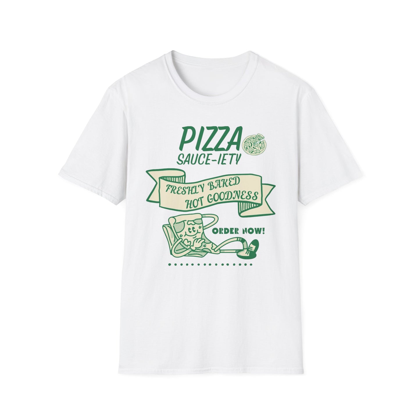 Pizza Sauce-iety Unisex Softstyle T-Shirt - Freshly Baked Goodness