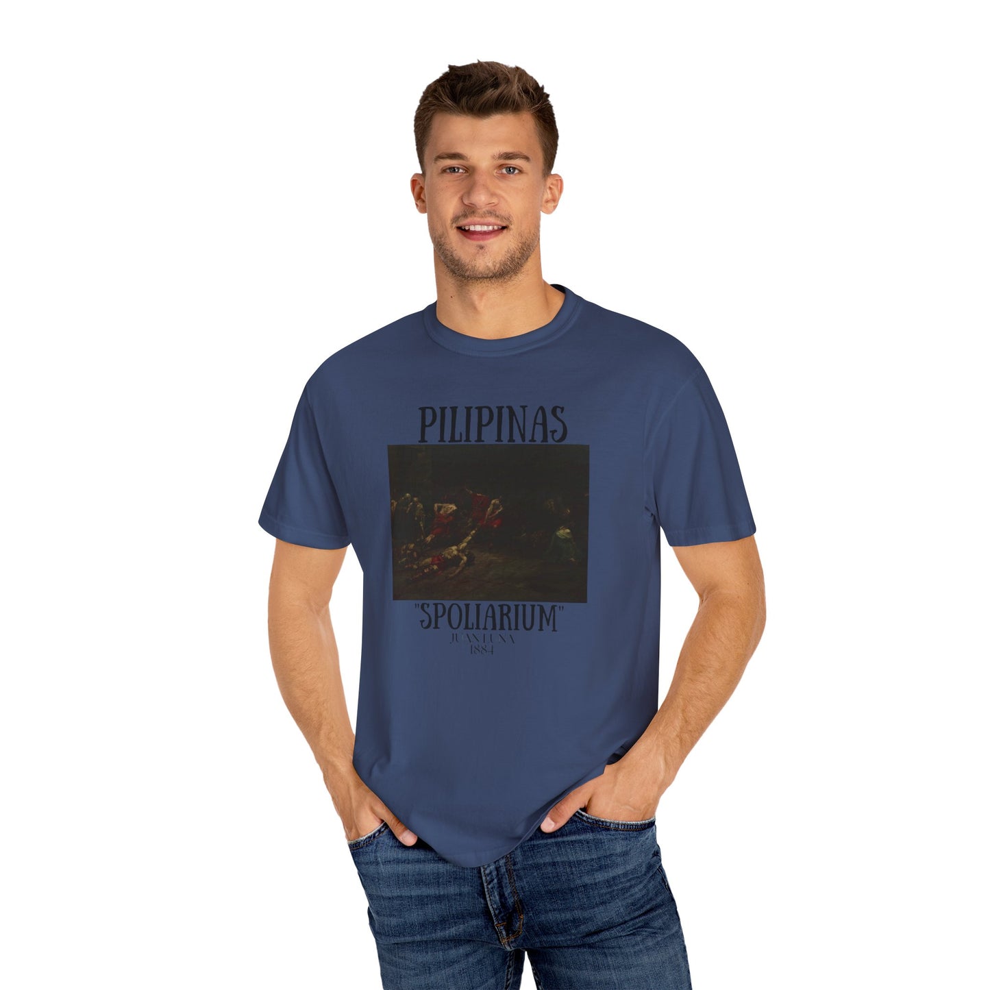 Juan Luna's Spoliarium Unisex Garment-Dyed T-Shirt