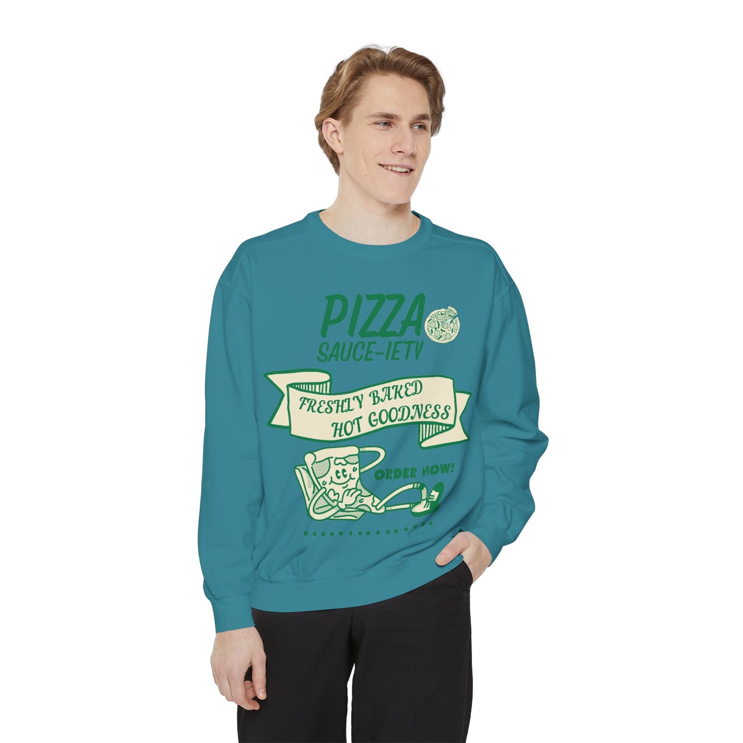 Pizza Lover's Sweatshirt - Freshly Baked Hot Goodness