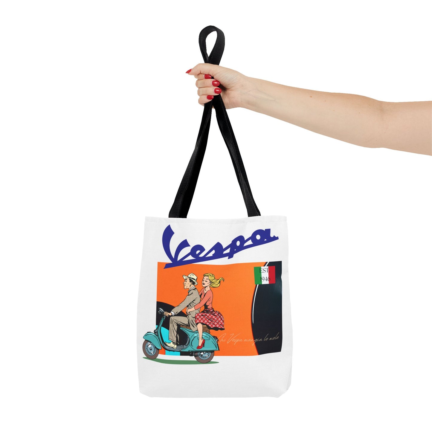 Vespa Vintage Tote Bag - Fun, Retro, and Stylish for Everyday Use