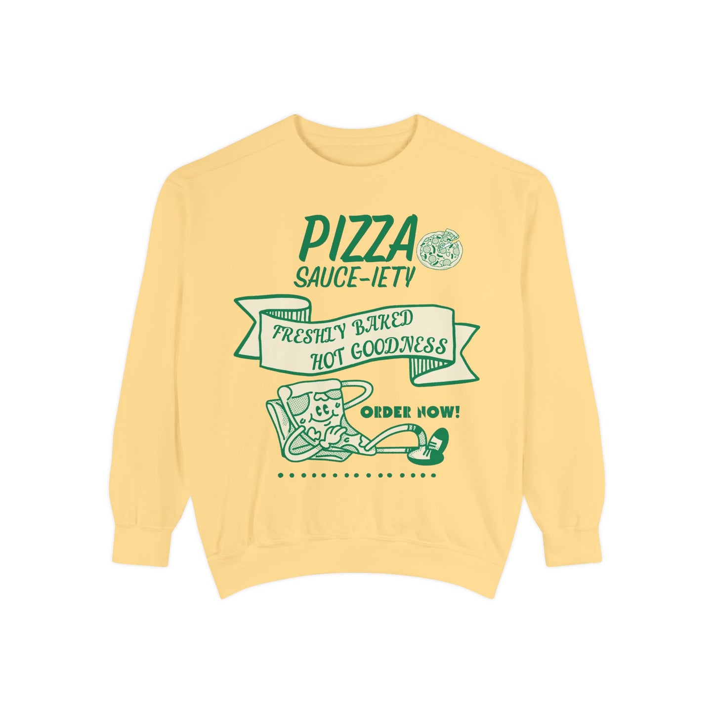 Pizza Lover's Sweatshirt - Freshly Baked Hot Goodness