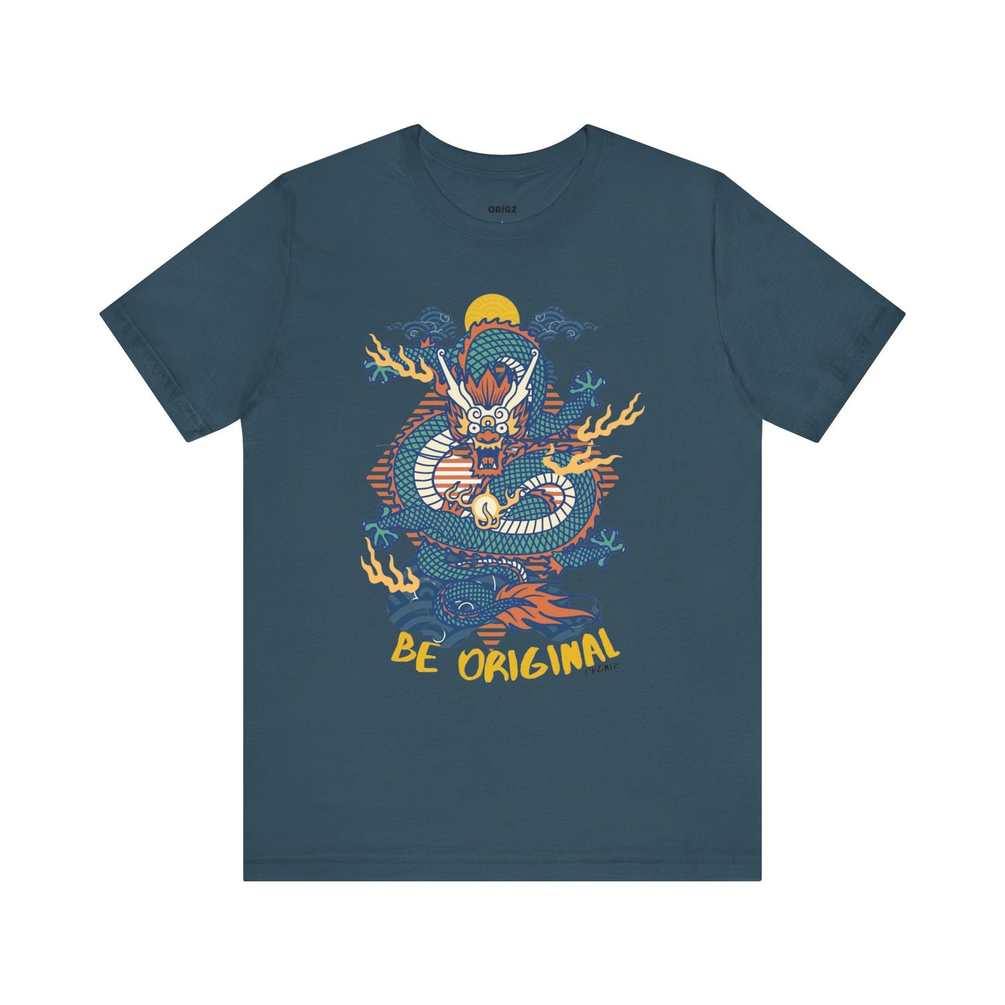 "The origz Be Original Dragon Graphic Tee - Unisex Jersey Short Sleeve T-Shirt