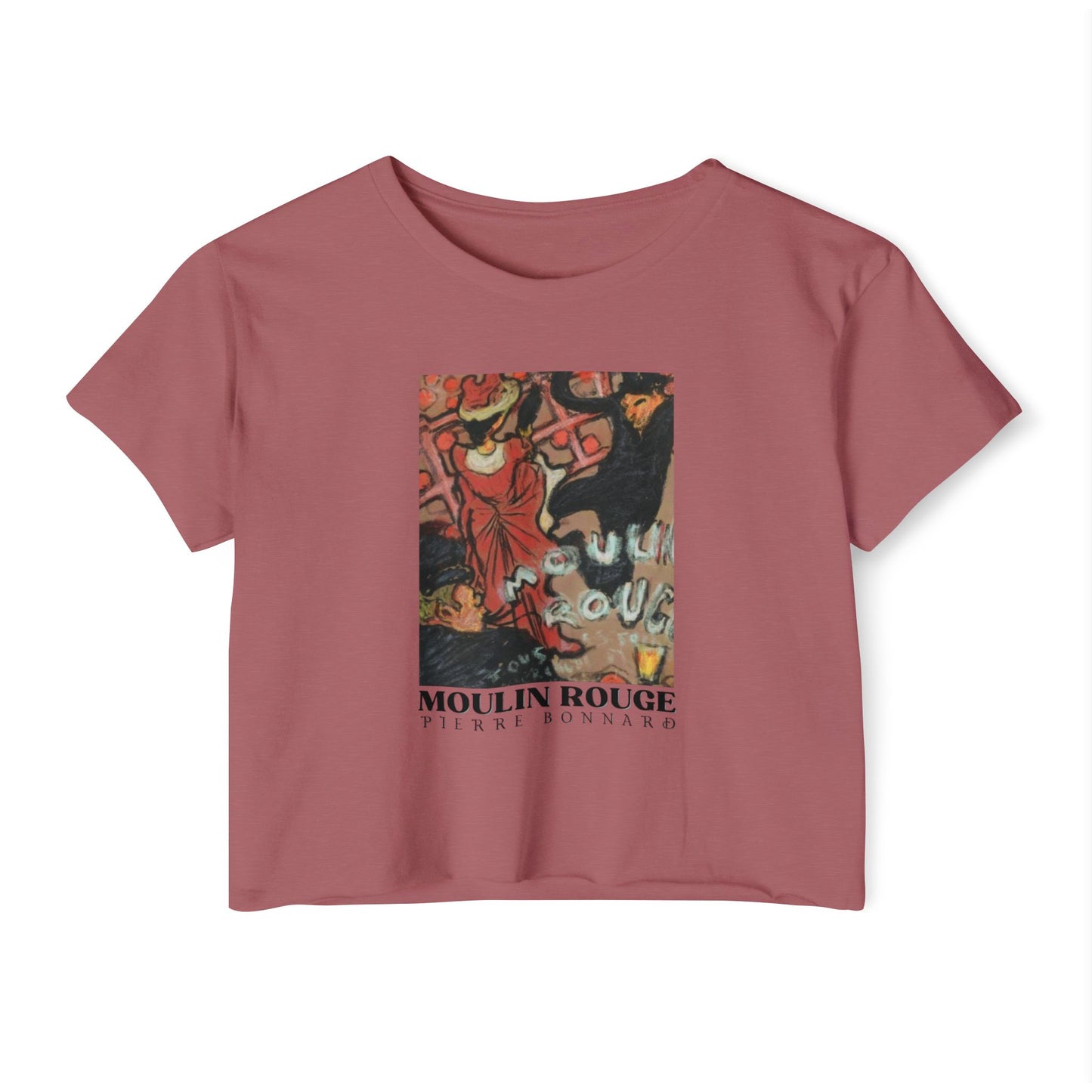 Moulin Rouge Women’s Festival Crop Top – Stylish and Fun T-Shirt for Concerts and Summer Events