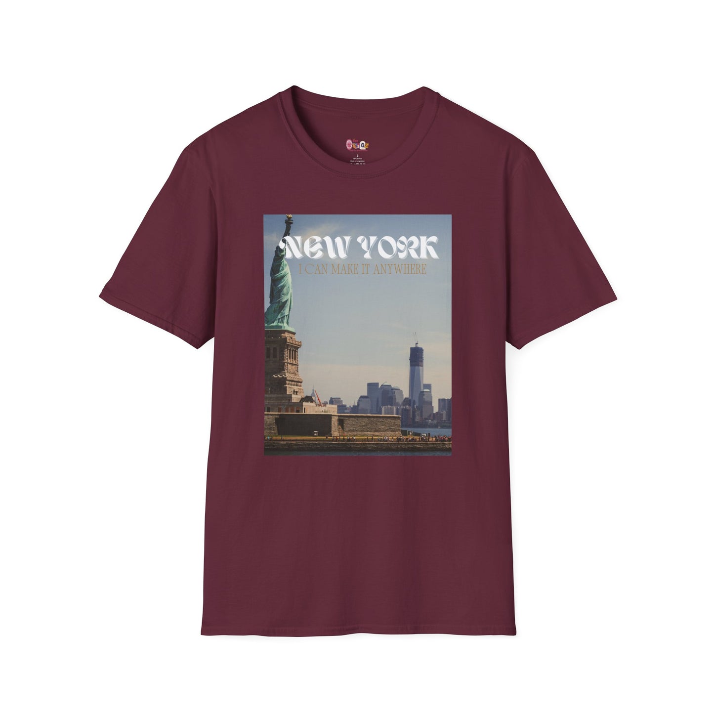 New York Skyline Unisex Softstyle T-Shirt - I Can Make It Anywhere