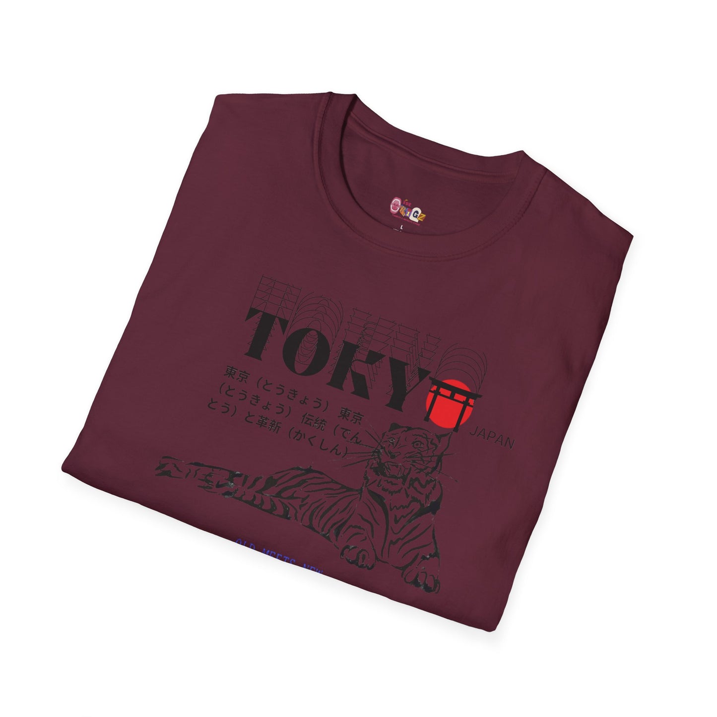 Tokyo Tiger Unisex Softstyle T-Shirt - Casual Japanese Inspired Design