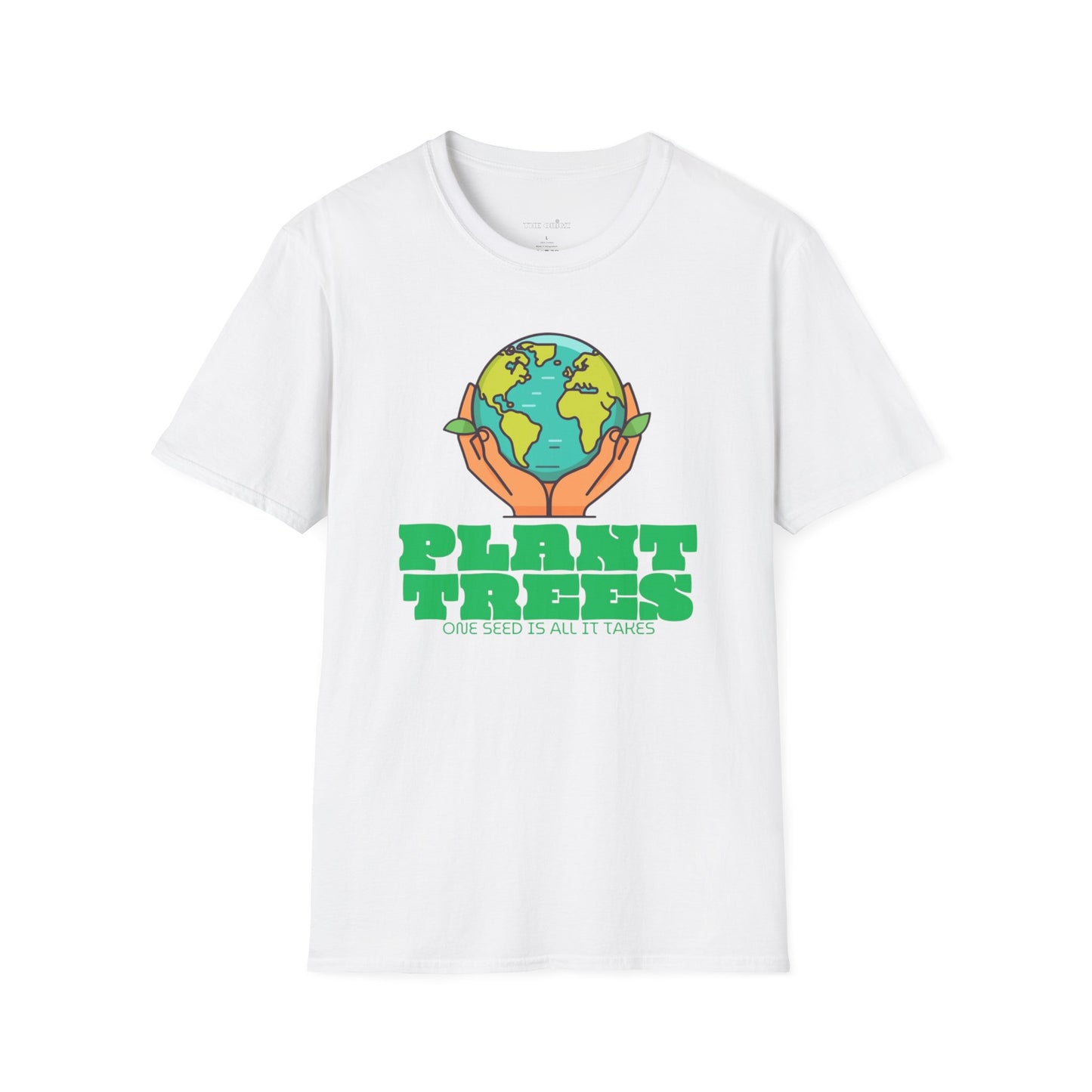 Eco-Friendly Unisex Softstyle T-Shirt - "Plant Trees" Tees for Environmental Awareness