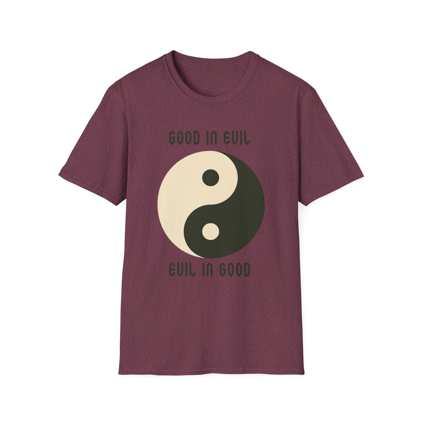 Good in Evil T-Shirt - Yin Yang Design, Positive Vibes, Ideal for Everyday Wear and Occasions Unisex tee