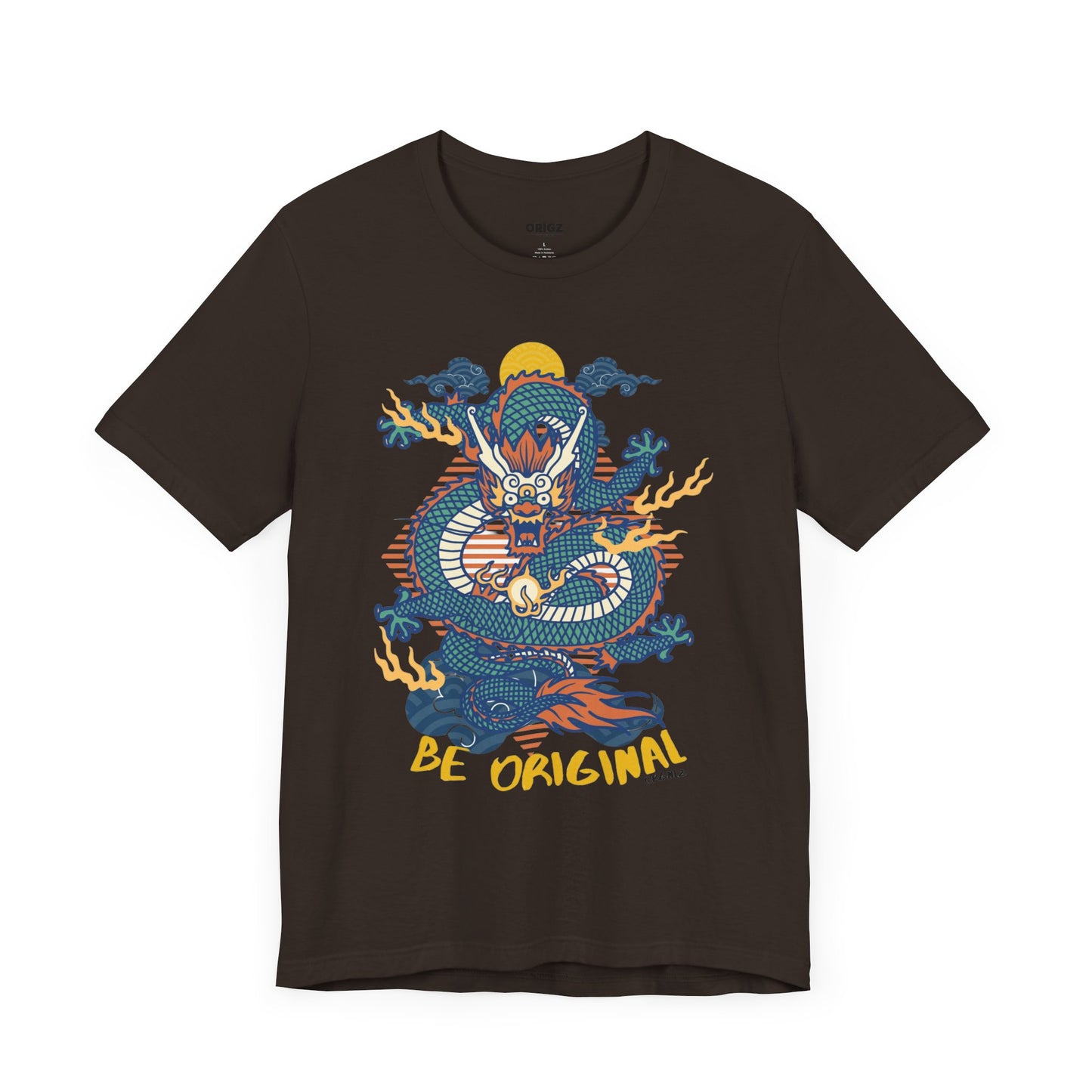 "The origz Be Original Dragon Graphic Tee - Unisex Jersey Short Sleeve T-Shirt
