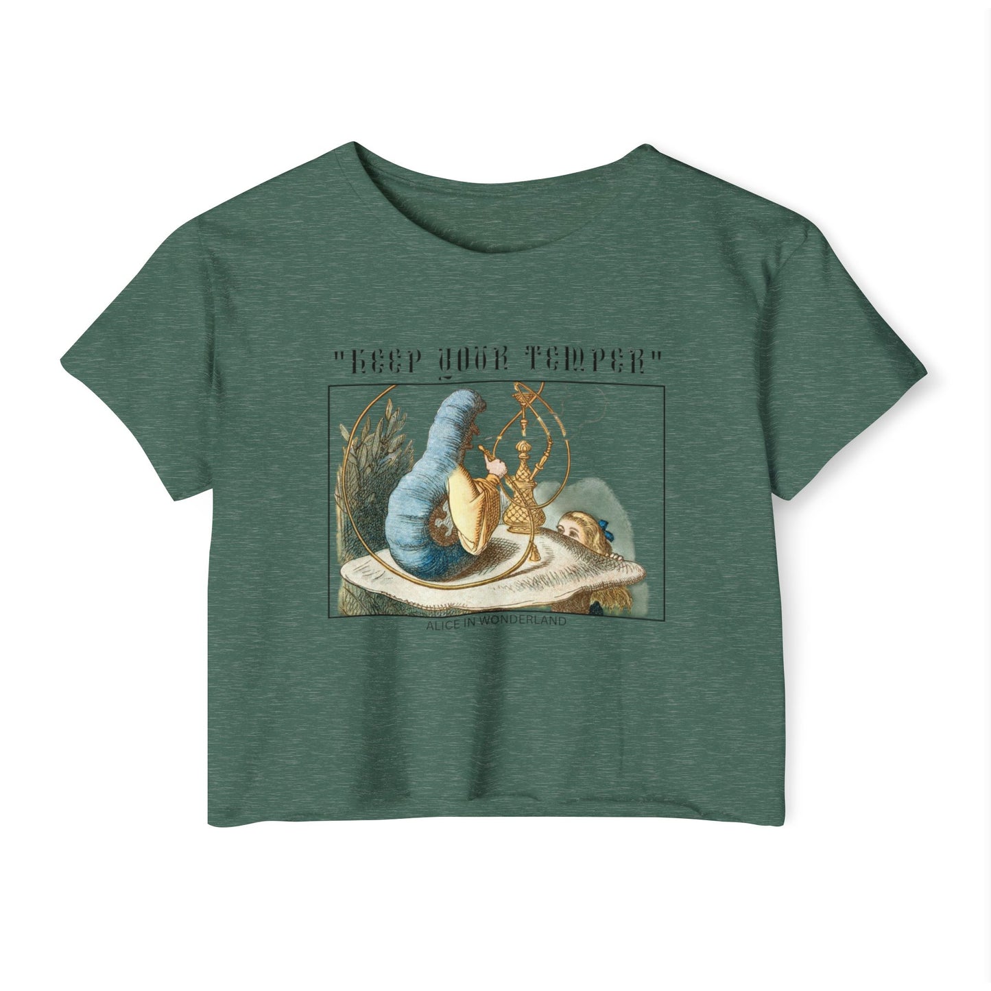 Alice in Wonderland 'Keep Your Temper' Women's Festival Crop Top